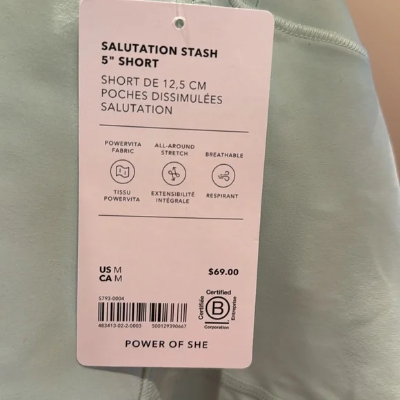 Athleta salutation shorts - Picture 4 of 4